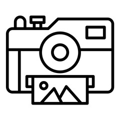 Poster - Polaroid Camera Icon