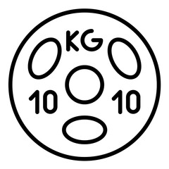 Sticker - Weight Plate Icon