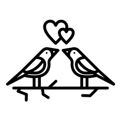 Poster - Love Birds Icon