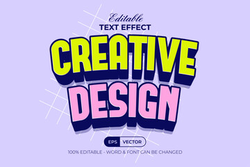 Text Effect Creative Design. Editable Text Effect.