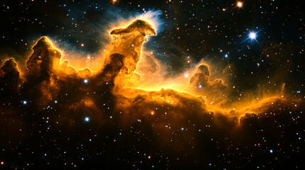 Wall Mural - Cosmic Cliffs: A Breathtaking View of the Carina Nebula's Celestial Wonders