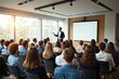© honami - Professional Business Conference with Engaged Audience in a Modern Meeting Room during Presentation