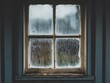 © Chand Abdurrafy - A weathered windowpane shows condensation and age