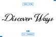 © Pleasant Mode - Travel Quote Typography Text Script Lettering Design Discover Ways