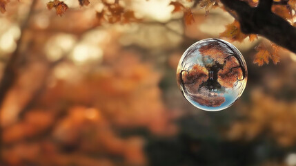 Wall Mural - Rainy day in nature.