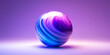© Alex - A vibrant, abstract sphere featuring swirling shades of blue and purple, creating a captivating visual effect against a soft background.