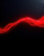 © Patthama - Vibrant red wave of light flowing across a dark canvas, purple hue, radiance