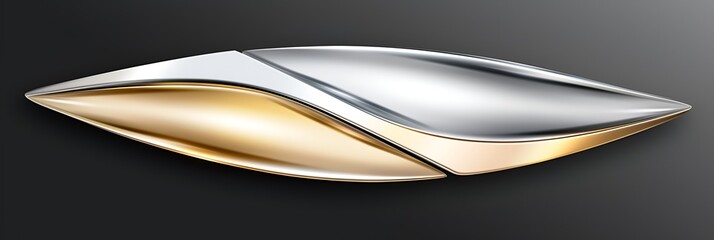 Elegant gold and silver metallic gradient color background with reflective highlights