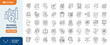 © Cetacons - Business Analytics icon set. Containing Analyzing, Data, Big Data, Research, Examining, Chart, Diagram, Expertise, Planning, and more. Outline Icon Collection. Vector illustration. Editable stroke