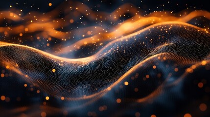 Abstract vector background with flowing parts