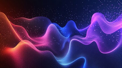Abstract vector background with flowing parts