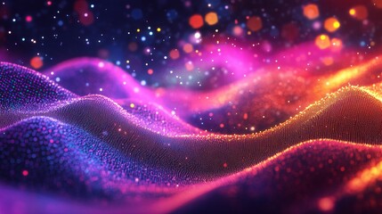 Abstract vector background with flowing parts