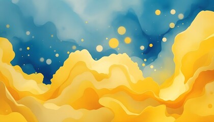 Aufkleber - Delicate yellow abstract watercolor background. Great for textures, backgrounds, and banners. Yellow watercolor abstract background.  Great for adding texture to your design projects.