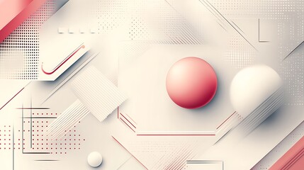 Abstract Geometric Shapes and Spheres Design