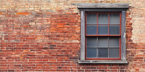 Canvas Print - Red brick walls create a striking backdrop, emphasizing the warmth and character of the red brick material, perfect for showcasing the beauty of red brick in any setting.