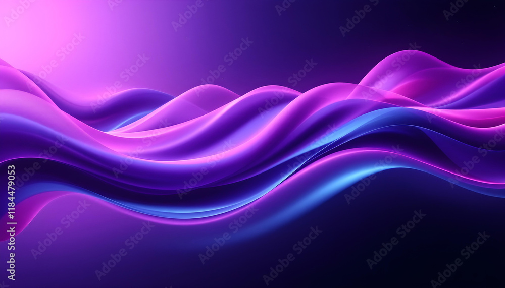 Purple abstract wave background modern design with copy space. Blue ...