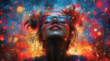 Canvas Print - design a visually stunning new year's eve poster that captures the excitement and anticipation of th