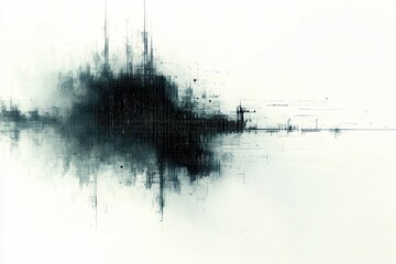 Futuristic Coding Representation with Glowing Binary Elements
