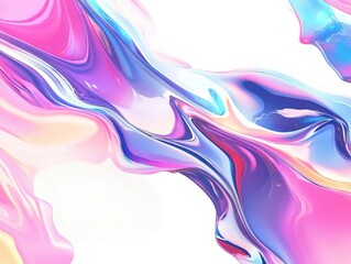 Wall Mural - Abstract Swirling Pastel Paint Colors Design