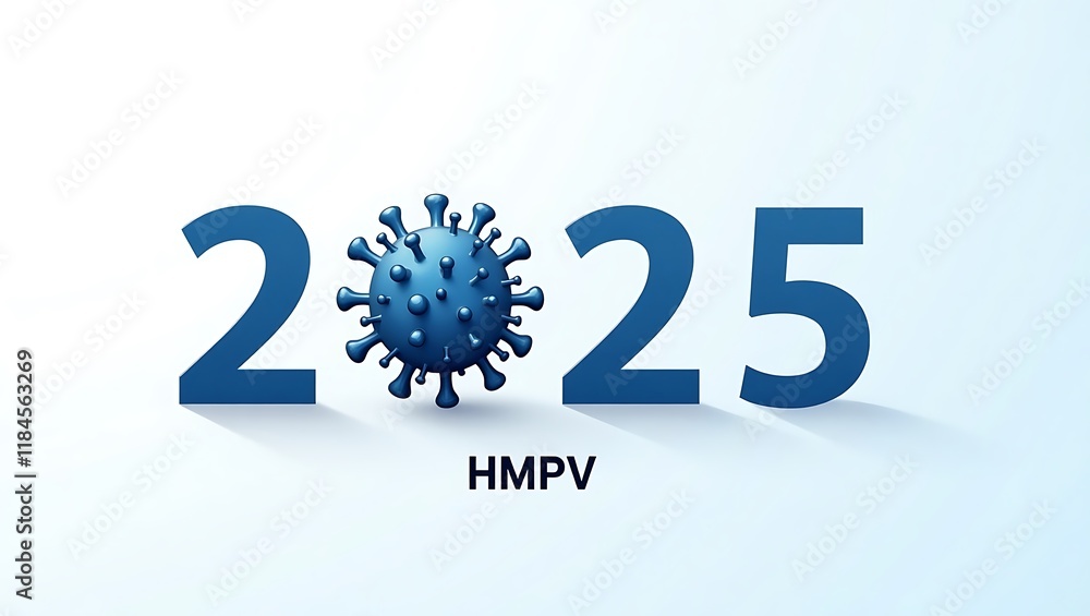 Human HMPV 2025 Modern Graphic Design With Virus 1000 F 1184563269