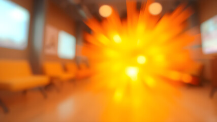 Wall Mural - blurred orange zoom background. generative ai