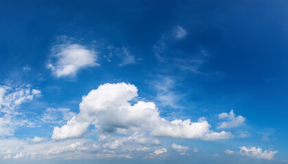 Wall Mural - panorama blue sky and cloud with daylight natural background