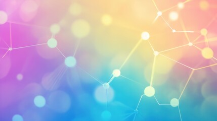 A colorful background with many dots and lines