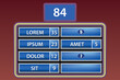 © magr80 - Family Game Show Scoreboard with blue panels