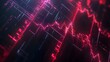 © ruangrit19 - Digital Financial Chart with Glowing Lines and Data Visualization on Dark Background