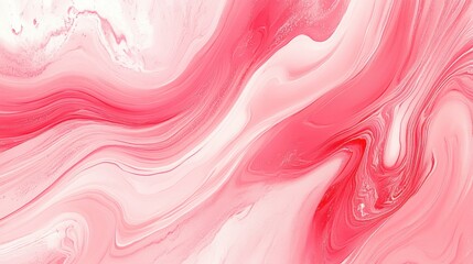 Wall Mural - Abstract Pink Swirl Background with Fluid Paint Texture Design