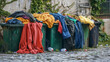 © Muhammadmuneeb - dirty cloths in garbage bins