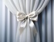 © Samantha - white curtain with bow