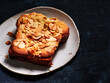 © Food Images - Delicious Almond Cake Served on a Rustic Plate Showcasing Authentic Culinary Artistry