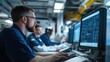 © MrsNoopin - Inspectors analyzing data from onboard flight safety monitoring systems