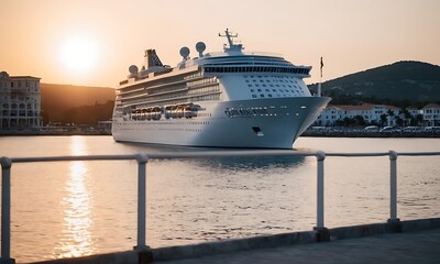 cruise ship in the harbor