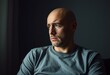 © iushakovsky - Portrait of a bald man with a worried expression