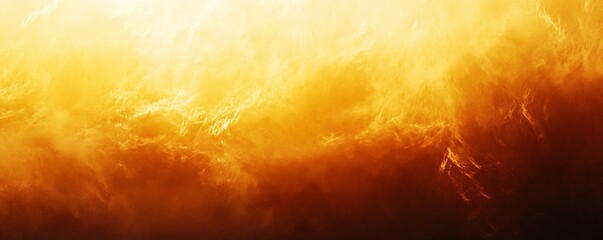 Aufkleber - Golden fire burning hot in the sky creating dramatic clouds