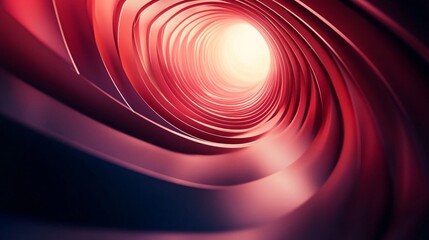 Aufkleber - Swirling red tunnel creating a mesmerizing vortex of light