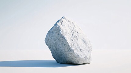 Poster - White balancing rock casting shadow on white background