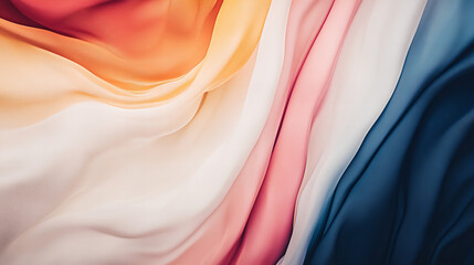 Wall Mural - vibrant rainbow gradient waves create a smooth, flowing pattern in soft colors and textures