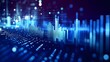 © irawan - Abstract Blue Digital Data Visualization Showing Dynamic Growth