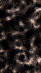 Wall Mural - vertical organic abstract ameba shapes 4k loop features line and light combining to make organic sha