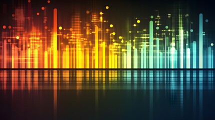 Wall Mural - abstract colorful data visualization graphic design