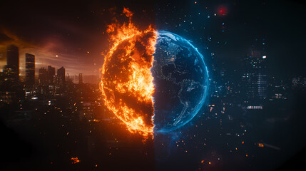 The future Earth between fire and ice