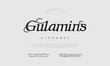 © designfourmonths - Gulamins handwrite signature font Calligraphy Logotype Script Brush Font Type Font lettering handwritten