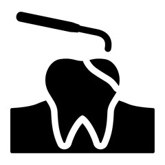 Poster - tooth scaling icon