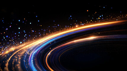 Wall Mural - Cosmic Trails of Light 