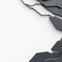 Wall Mural - a black and white image of a broken piece of metal with jagged edges
