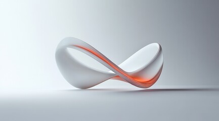 Wall Mural - a sleek, representation of a 2 dimensional ribon, builded by the triangles like the adobe acrobat si