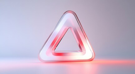 Wall Mural - a sleek, representation of a 2 dimensional ribon, builded by the triangles like the adobe acrobat si